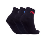 Mistral // Unisex Quarter Basic Socks // Set Of 3 (White)