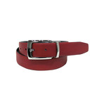 Hockney Reversible Belt // Black + Red (32)