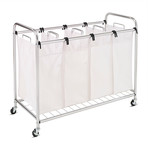 Chrome Quad Laundry Sorter