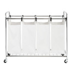 Chrome Quad Laundry Sorter