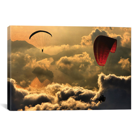 Paragliding II // Yavuz Sariyildiz (18"H x 26"W x 0.75"D)