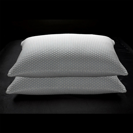 Cool + Comfort Gel Fiber Pillow With Coolmax Technology // Set Of 2 (Standard)