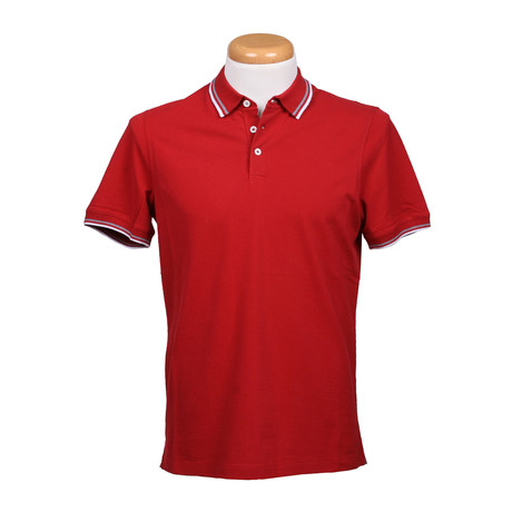 Regular Fit Polo Shirt // Red (XS)