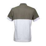 Slim Fit Polo Shirt // Green + Gray (XS)