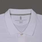 Slim Fit Long Sleeve Polo Shirt I // White (2XL)