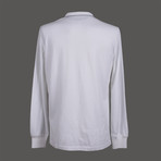 Slim Fit Long Sleeve Polo Shirt // White (2XL)