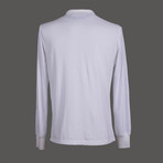 Slim Fit Long Sleeve Polo Shirt I // White (XS)