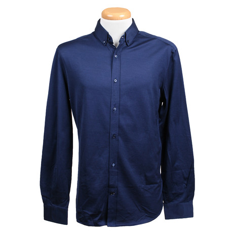 Leisure Fit Long Sleeve Shirt I // Blue (XS)