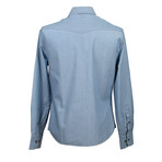 Leisure Fit Long Sleeve Denim Shirt II // Blue (M)
