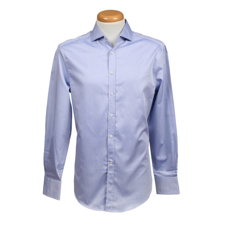 Slim Fit Long Sleeve Shirt // Blue (XS)