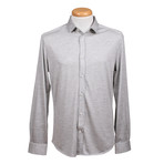 Leisure Fit Long Sleeve Stretch Fabric Shirt // Gray (XS)
