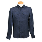 Leisure Fit Long Sleeve Shirt IV // Blue (XS)