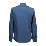 Leisure Fit Long Sleeve Denim Shirt III // Blue (M)