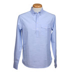 Brunello Cucinelli // Leisure Fit Long Sleeve Shirt VI // Blue (XS)