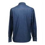 Slim Fit Long Sleeve Denim Shirt // Blue (L)