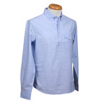 Brunello Cucinelli // Leisure Fit Long Sleeve Shirt VI // Blue (M)