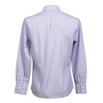 Brunello Cucinelli // Slim Fit Long Sleeve Shirt II // Textured Blue (S)