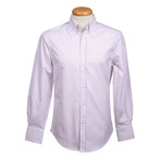 Brunello Cucinelli // Slim Fit Striped Long Sleeve Shirt // Multi (S)