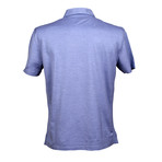 Regular Fit Short Sleeve Stretch Fabric Shirt // Blue (XS)