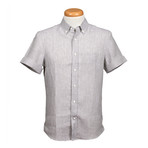 Leisure Fit Short Sleeve Shirt // Brown (XS)