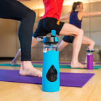 The Escape Glass Filtration Bottle // Blue