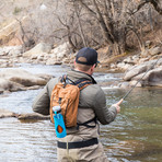 The Escape Glass Filtration Bottle // Blue