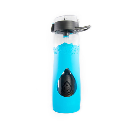 The Escape Glass Filtration Bottle // Blue