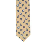 Barbutti // Patterned Tie // Cream + Navy