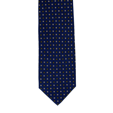 Barbuti Micro-Patterned Tie // Navy