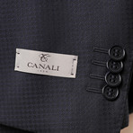 Canali Diamond Pattern Suit // Navy (Euro: 52)