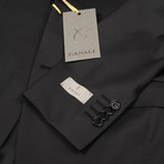 Canali Solid Suit // Black (Euro: 44)