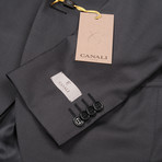 Canali Renald Suit // Black (Euro: 44)