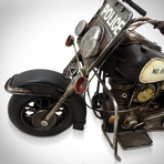 40's Harley-Davidson // Handmade Metal Twin Police Motorcycle