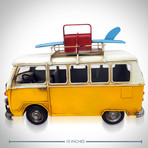 60's Volkswagen // Handmade Metal Yellow Bus