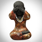 Buddha See, Hear + Say No Evil // Set Of 3 // Fine Art Statues