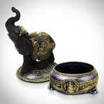 Elephant Bowl // Handmade Fine Art Statue + Tray