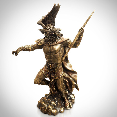 Greek God Of Thunder Zeus // Cast Bronze Statue