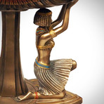 Egyptian Maidens Kneeling // Cast Bronze Statue