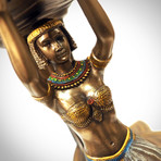 Egyptian Maidens Kneeling // Cast Bronze Statue