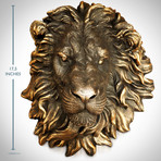 Lion Head // Cast Bronze Wall Statue