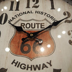 Route 66 Historic // Industrial Art Clock