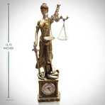 Lady Justice // Folk Art Statue & Clock