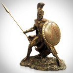 Spartan Warrior King Leonidas Battle Pose// Cast Bronze Statue