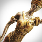 Lady Justice // Folk Art Statue & Clock