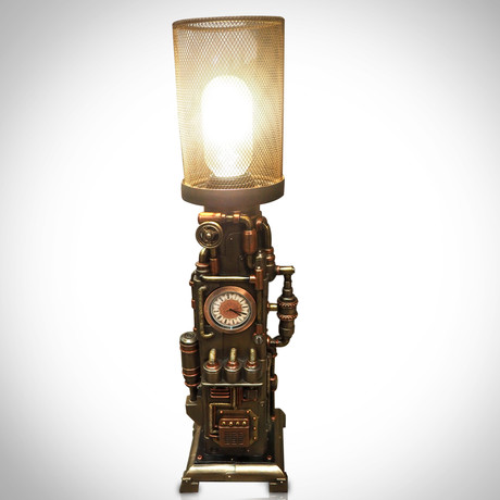 Steampunk Tower Clock // Cast Bronze Lamp