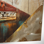 Train 3D Art // Wood Plank Oil Painting