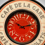 Café De La Gare Est 1863 // Wall Art Clock