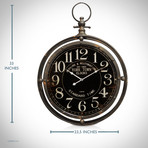 York Town Clocks Est. 1863 // Wall Art Clock