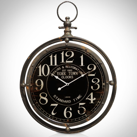 York Town Clocks Est. 1863 // Wall Art Clock