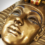 Tutankhamun // Cast Bronze Wall Statue